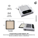 Extractor de polvo 80w BLANCO Y ROSA Cherimoya BH003236 - Image 2