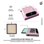 Extractor de polvo 80w BLANCO Y ROSA Cherimoya BH003236