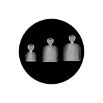 TIPS SOFT GEL PARA PEDICURÍA TRANSPARENTES FORMA CUADRADA X500PCS MELY (LH-M125A) - Image 2