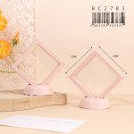 Caja de Exhibición de Joyas Blanco y rosa 70*70*20 (SIN BASE) BC2783/BC2782