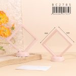 Caja de Exhibición de Joyas Blanco y rosa y negro 90*90*20 (SIN BASE) BC2784/BC2785