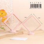 Caja de Exhibición de Joyas Blanco y rosa 110*110*20 (SIN BASE) BC2786/BC2087 - Image 2