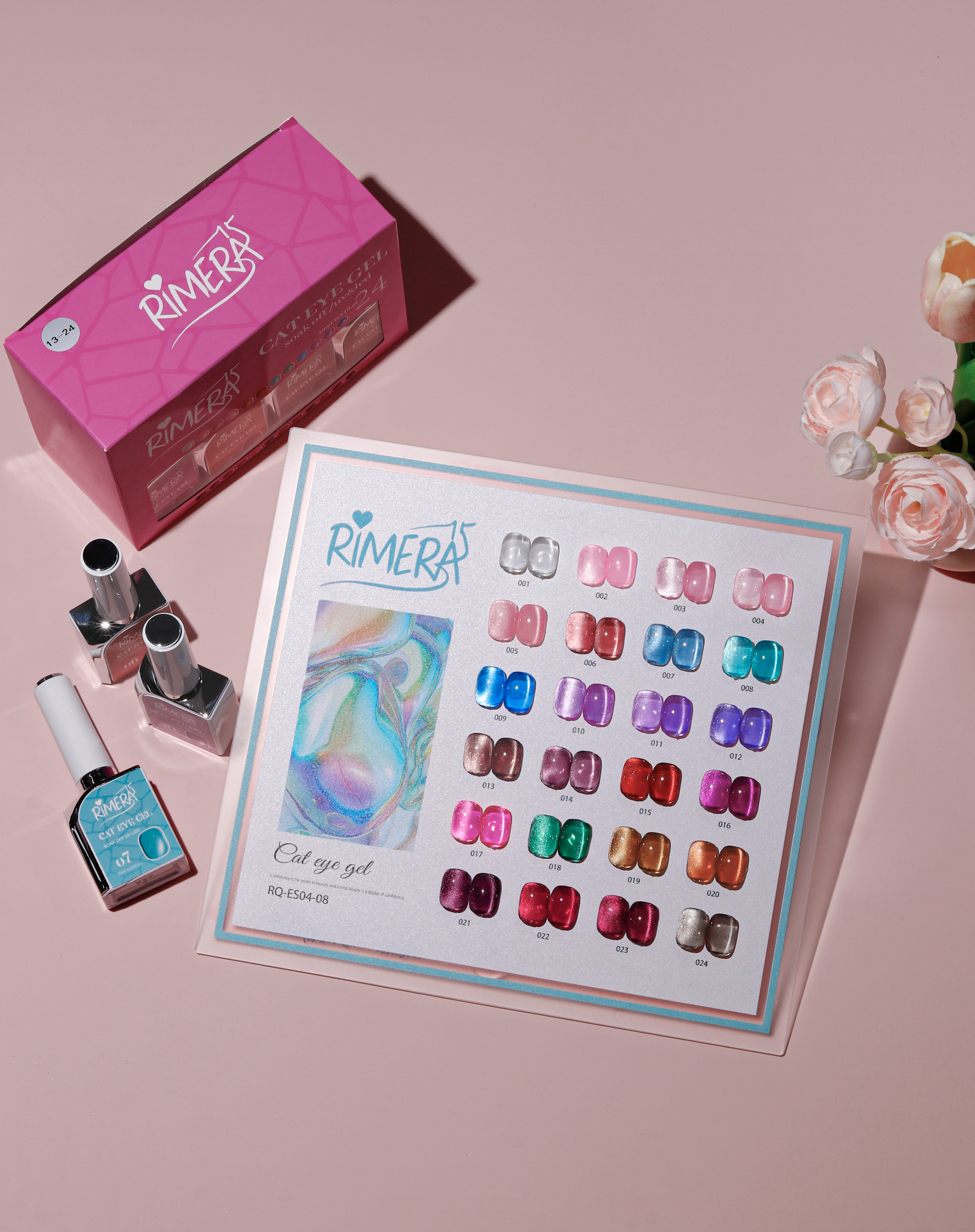 ES04-08 RIMERA 15 - Gemas de Cristal Colección Cat Eye: Efecto Vitral RQ-ES04-08 - Image 1