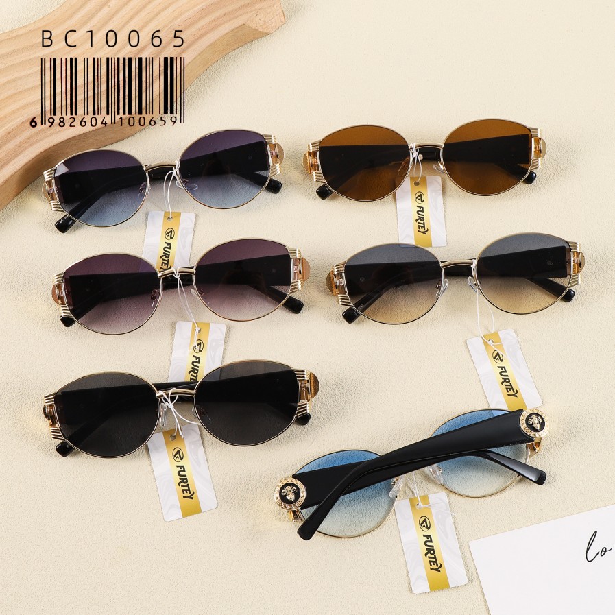 Anteojos de Moda Furtey Luxury Oval Retro Accesorio BC10065/100659 ...