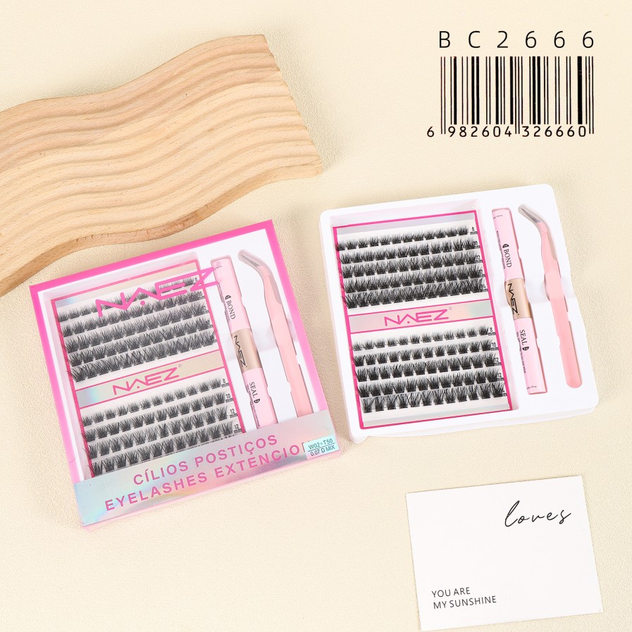 图片 10 Kit Pestañas Naez DIY Efecto Wisps Fairy Bond Seal Removedor BC2666/26660 - Image 1