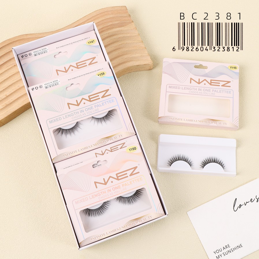 图片 3 Pestañas Postizas Naez Premium Tira Entera Reutilizables DIY BC2381/23812 - Image 1