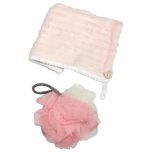 Set De Esponja Doble Color Y Toalla Mely MYC1-0004