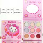 Paleta De Sombras KITTY Con Espejo X9 Tonos  DH-JZD-EYE-0929/09295 - Image 3