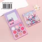 Paleta De Sombras Angel Stitch Rosa Con Espejo X9 Tonos DH-JZD-EYE-0927/09274