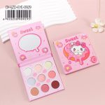 Paleta De Sombras KITTY Con Espejo X9 Tonos  DH-JZD-EYE-0929/09295