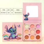 Paleta De Sombras Angel Stitch Rosa Con Espejo X9 Tonos DH-JZD-EYE-0927/09274 - Image 3