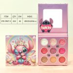 Paleta De Sombras Angel Stitch Rosa Con Espejo X9 Tonos DH-JZD-EYE-0927/09274 - Image 4