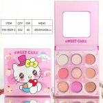Paleta De Sombras KITTY Con Espejo X9 Tonos  DH-JZD-EYE-0929/09295 - Image 5