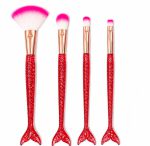 Brochas para maquillaje x4 COLA DE SIRENA GLITTER HZS6030 - Imagen 3