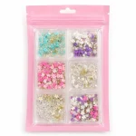 Set de Deco de Moños y Piedras para Nail Art XFH/260326