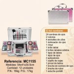 Set De Maquillaje Completo Maletín Profesional Makeup MC1155/