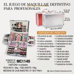 Set De Maquillaje Completo Maletín Profesional Makeup MC1149/