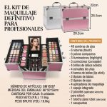 Set De Maquillaje Completo Maletín Profesional Makeup GM15287