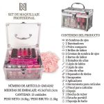 Set De Maquillaje Completo Maletín Profesional Makeup GM14282/